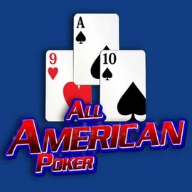 All American Poker slot visual from RTG (Reel Time Gaming) available on wildrobins.com.es