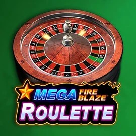 Mega Fire Blaze Roulette online game logo by Playtech on wildrobins.com.es